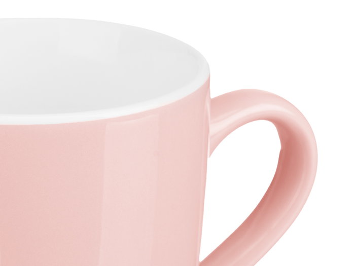 Vessia Set 4 Tazas Rosa 410 ml Porcelana 20x11.7x18.5 cm (Set de 6)