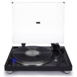 Aiwa APX-1200BT/BK Tocadiscos Profesional Vinilo con Bluetooth 5.1, USB, Preamplificador, Transmisión por Correa, Plato 12" y Aguja Audio-Technica - Negro