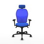 PIQUERAS Y CRESPO Silla de oficina Jorquera Azul con mecanismo Sincro