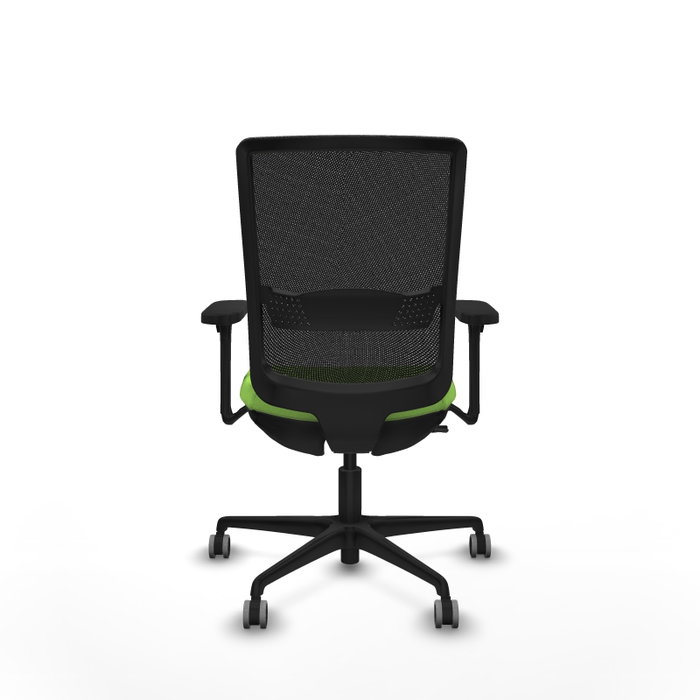 PIQUERAS Y CRESPO Silla de oficina Haches con mecanismo Sincro/Traslack, Pistacho y Negro