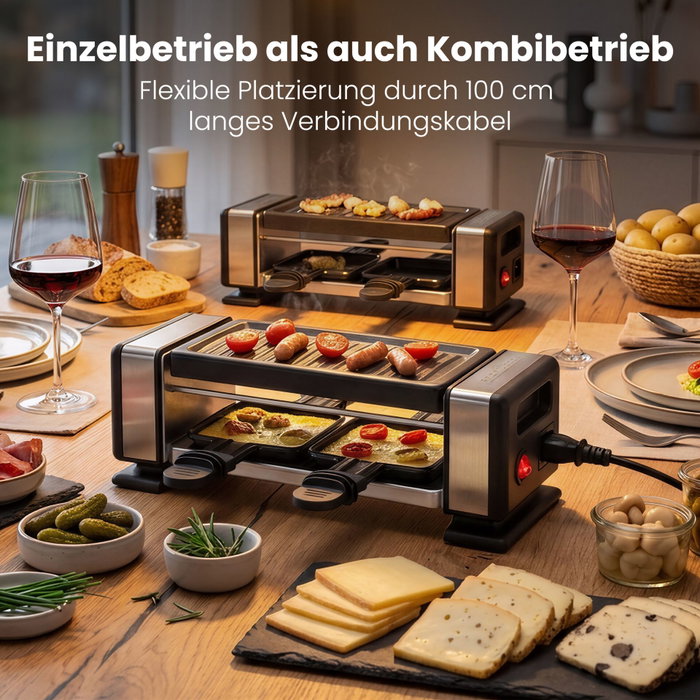 Proficook PC-RG 1324 Raclette-Grill de acero inoxidable