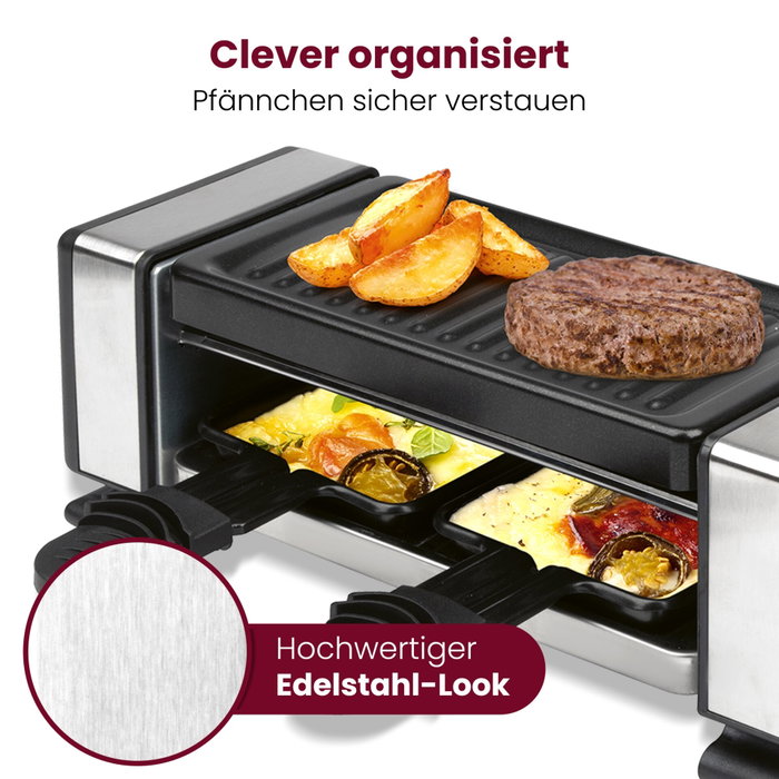 Proficook PC-RG 1324 Raclette-Grill de acero inoxidable