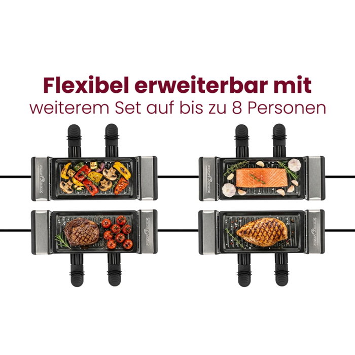 Proficook PC-RG 1324 Raclette-Grill de acero inoxidable