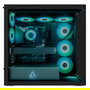 ARCTIC Xtender Torre Gaming Midi PC con Ventana de Vidrio Templado Negro, Refrigeración Líquida, RGB, EATX, Hasta GPU 48.2 cm, Sin Fuente