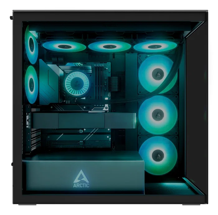 ARCTIC Xtender Black (Tinted Glass) Midi Tower Negro
