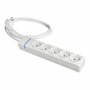 Solera Base múltiple 5 tomas Schuko 1,5 m blanca/azul
