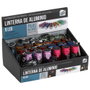 Je cherche une Idee Linterna 8,8 cm - Linterna 9 LED Surtida de Aluminio con Correa - Colores: Lila, Verde, Rosa, Gris, Azul, Rojo, Naranja, Plata - Incluye 3 Pilas AAA