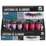 Je cherche une Idee Linterna 8,8 cm - Linterna 9 LED Surtida de Aluminio con Correa - Colores: Lila, Verde, Rosa, Gris, Azul, Rojo, Naranja, Plata - Incluye 3 Pilas AAA