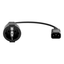 ProXtend Adaptador de Alimentación C14 a Conector Schuko Hembra, Cable 20 cm