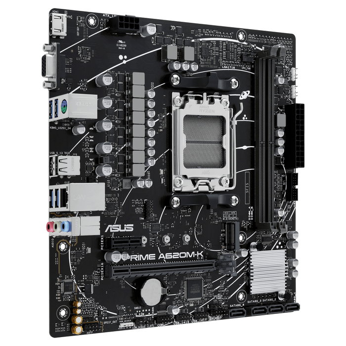 ASUS PRIME A620M-K AMD A620 Micro ATX DDR5