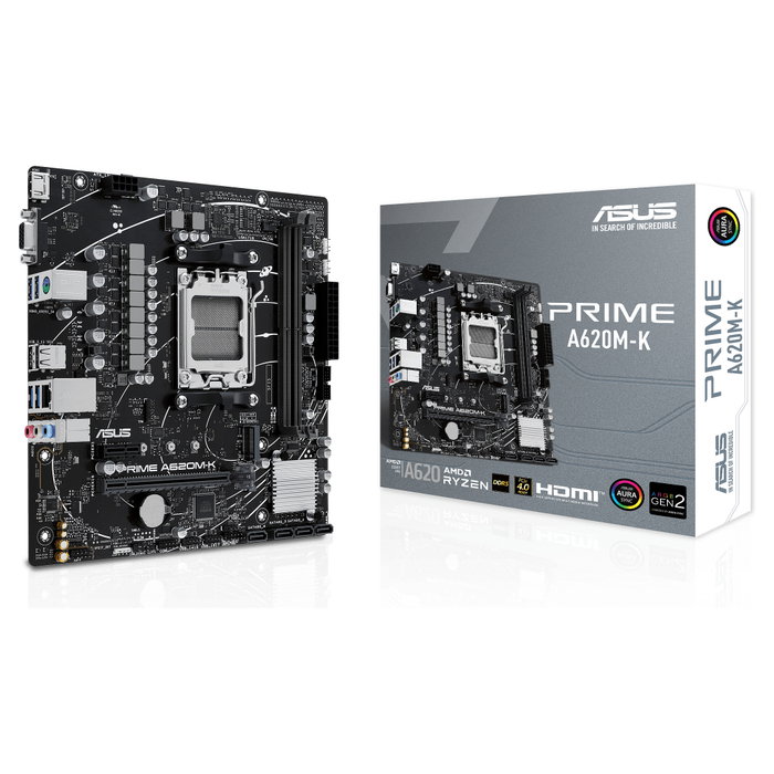 ASUS PRIME A620M-K AMD A620 Micro ATX DDR5