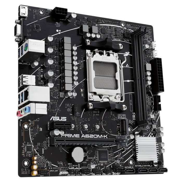 ASUS PRIME A620M-K AMD A620 Micro ATX DDR5
