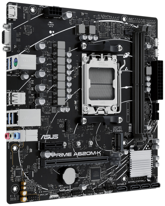 ASUS PRIME A620M-K AMD A620 Micro ATX DDR5
