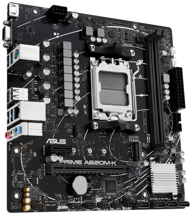 ASUS PRIME A620M-K AMD A620 Micro ATX DDR5