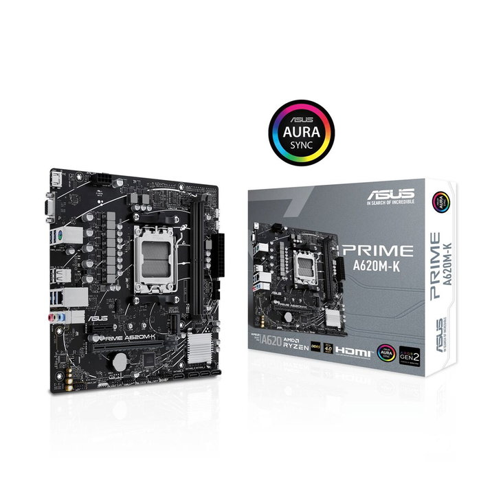 ASUS PRIME A620M-K AMD A620 Micro ATX DDR5