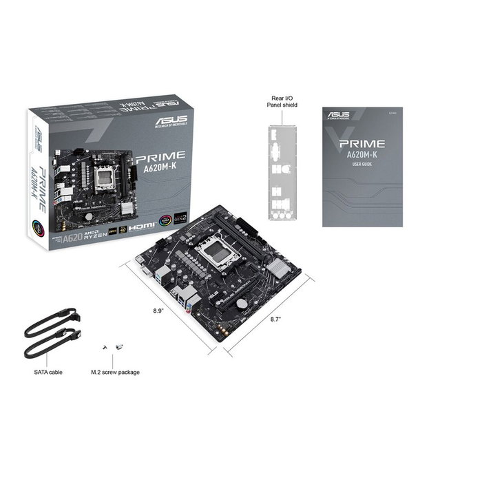 ASUS PRIME A620M-K AMD A620 Micro ATX DDR5