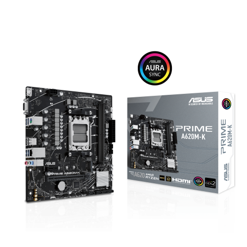 ASUS PRIME A620M-K AMD A620 Micro ATX DDR5