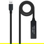 Nano Cable 10.01.0312 Cable Alargador Amplificador USB 3.0 Macho-Hembra 10m Negro