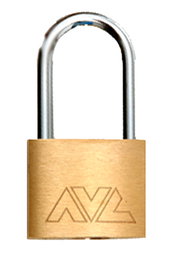 AVL Candado de Latón con Arco de 6.30 mm y 40 mm de Largo