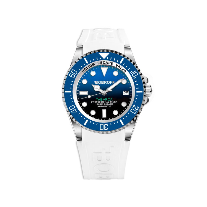 Bobroff BF0003ba-BFSTB Reloj Automático Azul con Correa Blanca Bobroff BF0003ba-BFSTB Reloj Automático Azul con Correa Blanca