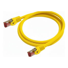 Python 8063PY-150Y Cable de Red RJ45 Cat6 Ethernet 15m Nylon Amarillo Blindado S/FTP para 10/100/1000Base-T Gigabit