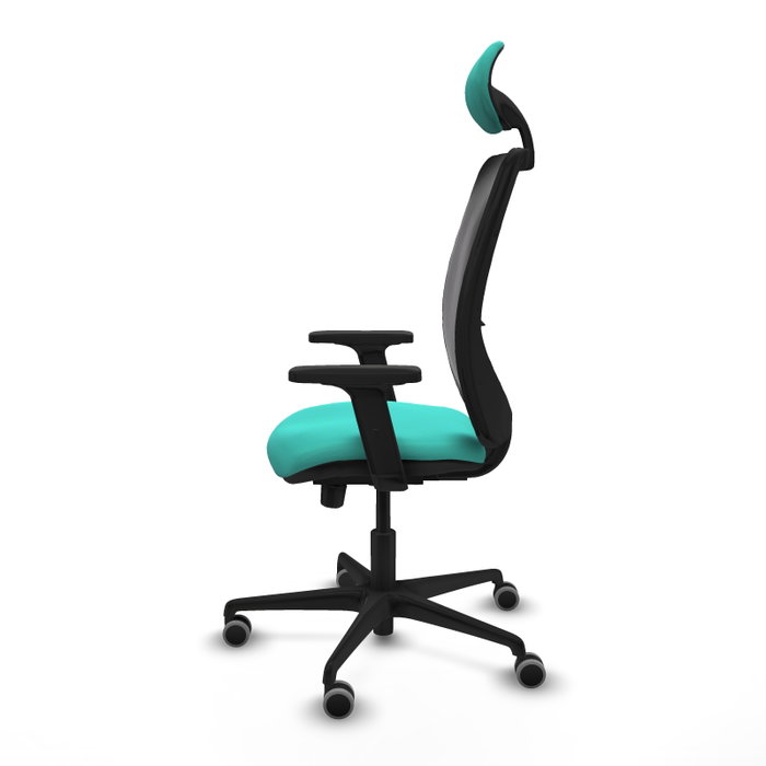 PIQUERAS Y CRESPO Silla de oficina Zulema con mecanismo Sincro/Traslack, Turquesa y Negro PIQUERAS Y CRESPO Silla de oficina Zulema con mecanismo Sincro/Traslack, Turquesa y Negro
