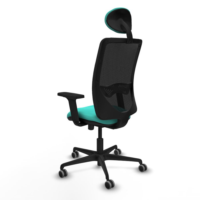 PIQUERAS Y CRESPO Silla de oficina Zulema con mecanismo Sincro/Traslack, Turquesa y Negro PIQUERAS Y CRESPO Silla de oficina Zulema con mecanismo Sincro/Traslack, Turquesa y Negro