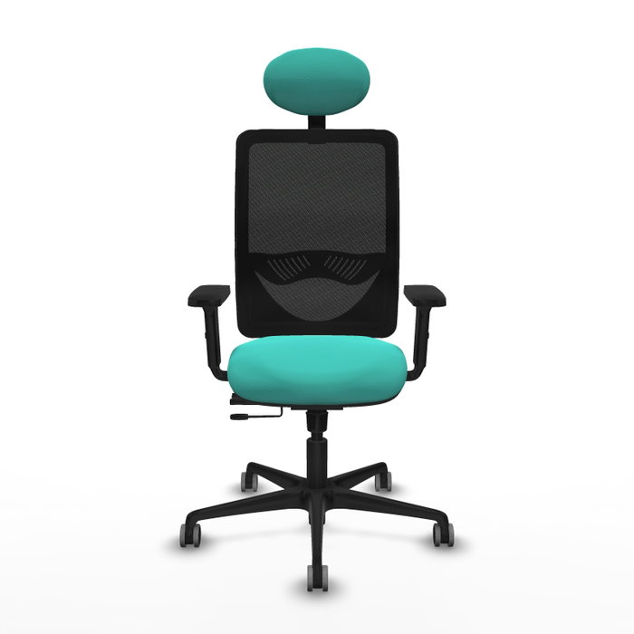 PIQUERAS Y CRESPO Silla de oficina Zulema con mecanismo Sincro/Traslack, Turquesa y Negro PIQUERAS Y CRESPO Silla de oficina Zulema con mecanismo Sincro/Traslack, Turquesa y Negro