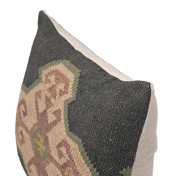 DKD Home Decor Cojín Lana y Yute Kilim 40x60 cm