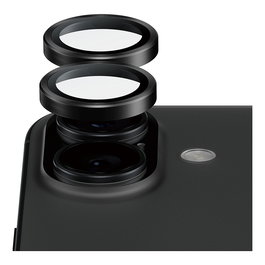 PanzerGlass Panzerglass CERAMIC II Protector de Pantalla de Lente de Cámara para iPhone 17, iPhone 16, 16 Plus - Vidrio Templado Reciclado, Negro, 1 Pieza