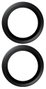 PanzerGlass Hoops Ceramic II Protector de Lente de Cámara para iPhone 17, iPhone 16 y iPhone 16 Plus - Negro