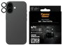 PanzerGlass Hoops Ceramic II Protector de Lente de Cámara para iPhone 17, iPhone 16 y iPhone 16 Plus - Negro