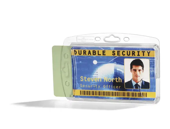 Durable Identificador Rígido Transparente para 2 Tarjetas 54x87mm Durable Identificador Rígido Transparente para 2 Tarjetas 54x87mm