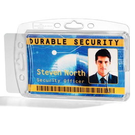 Durable Identificador Portatarjetas para 2 Tarjetas (54x87mm) Vertical/Horizontal