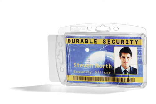 Durable Identificador Rígido Transparente para 2 Tarjetas 54x87mm Durable Identificador Rígido Transparente para 2 Tarjetas 54x87mm