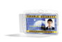 Durable Identificador Rígido Transparente para 2 Tarjetas 54x87mm