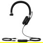 Yealink UH38 Auricular Monoaural Bluetooth y USB para Oficina y Centro de Llamadas, Compatible con Microsoft Teams, Diadema