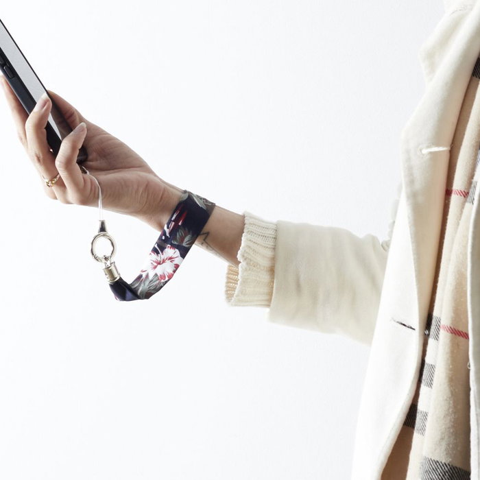 Be Mix Correa Pulsera Móvil Tela Negra Coral Floral Topos Desmontable Ajustable Be Mix Correa Pulsera Móvil Tela Negra Coral Floral Topos Desmontable Ajustable