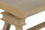DKD Home Decor Mesa de Centro de Madera de Mango Maciza Natural 150x70x50 cm