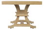 DKD Home Decor Mesa de Centro de Madera de Mango Maciza Natural 150x70x50 cm