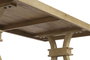 DKD Home Decor Mesa de Centro de Madera de Mango Maciza Natural 150x70x50 cm