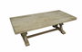 DKD Home Decor Mesa de Centro de Madera de Mango Maciza Natural 150x70x50 cm