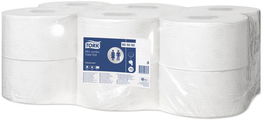 Papel Higienico Industrial Tork Mini Jumbo 2 Capas 160 Metros (Set de 12)