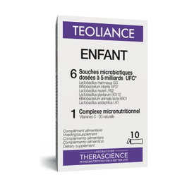 Therascience Teoliance Enfant 10 Sticks Probiótico para Cólico y Diarrea Infantil