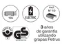 Petrus Grapadora Eléctrica e-310 Contactless Rojo Metalizado Capacidad 12 Hojas