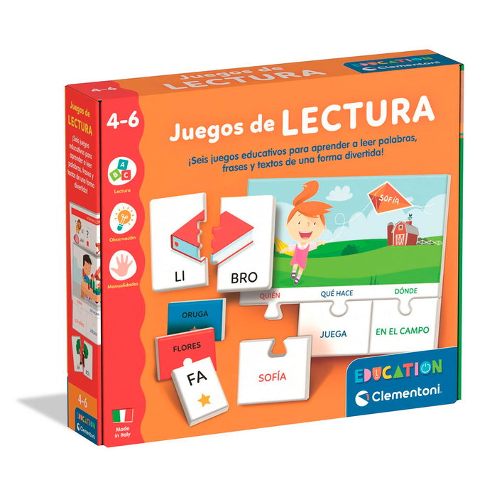 CLEMENTONI Juegos de Lectura español CLEMENTONI Juegos de Lectura español