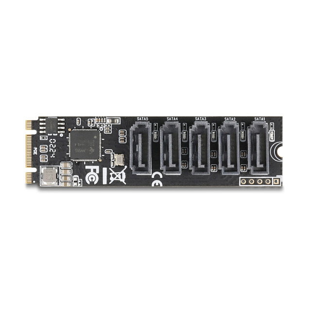DeLOCK 64241 Controlador M.2 2280 Key B+M a 5 x SATA