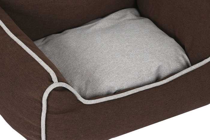 DKD Home Decor Cama Mascota Azul Marron Gris Set de 3 61 x 34 x 72 cm
