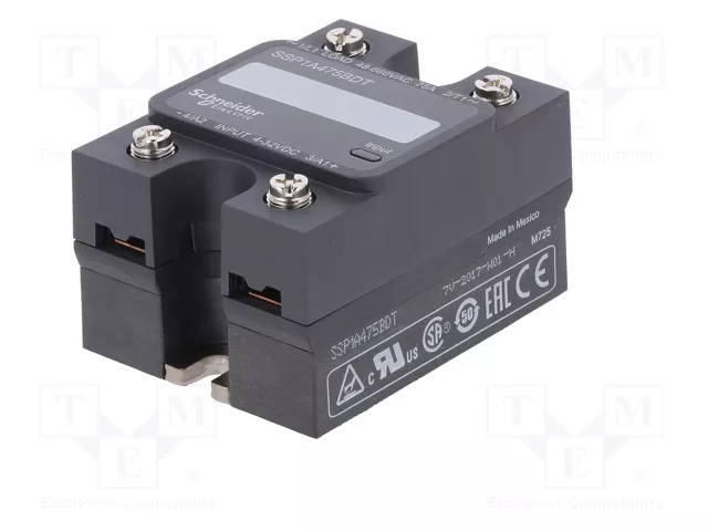 SCHNEIDER ELECTRIC SSP1A475BDT Relé de semiconductor 75A 48-660VAC 1-fásico SCHNEIDER ELECTRIC SSP1A475BDT Relé de semiconductor 75A 48-660VAC 1-fásico