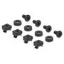 DeLOCK 67628 Panel de gestión de cables con cepillo 1U negro